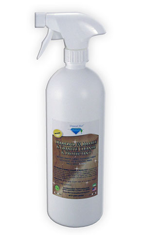Diamond 3X marble and granite cleaner bottle