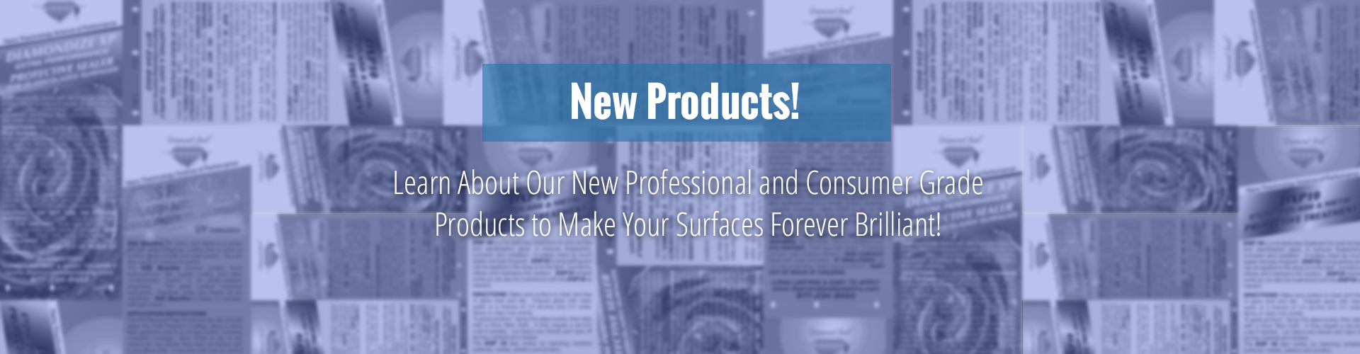 Diamond Seal Systems professional product families for protective surface treatment